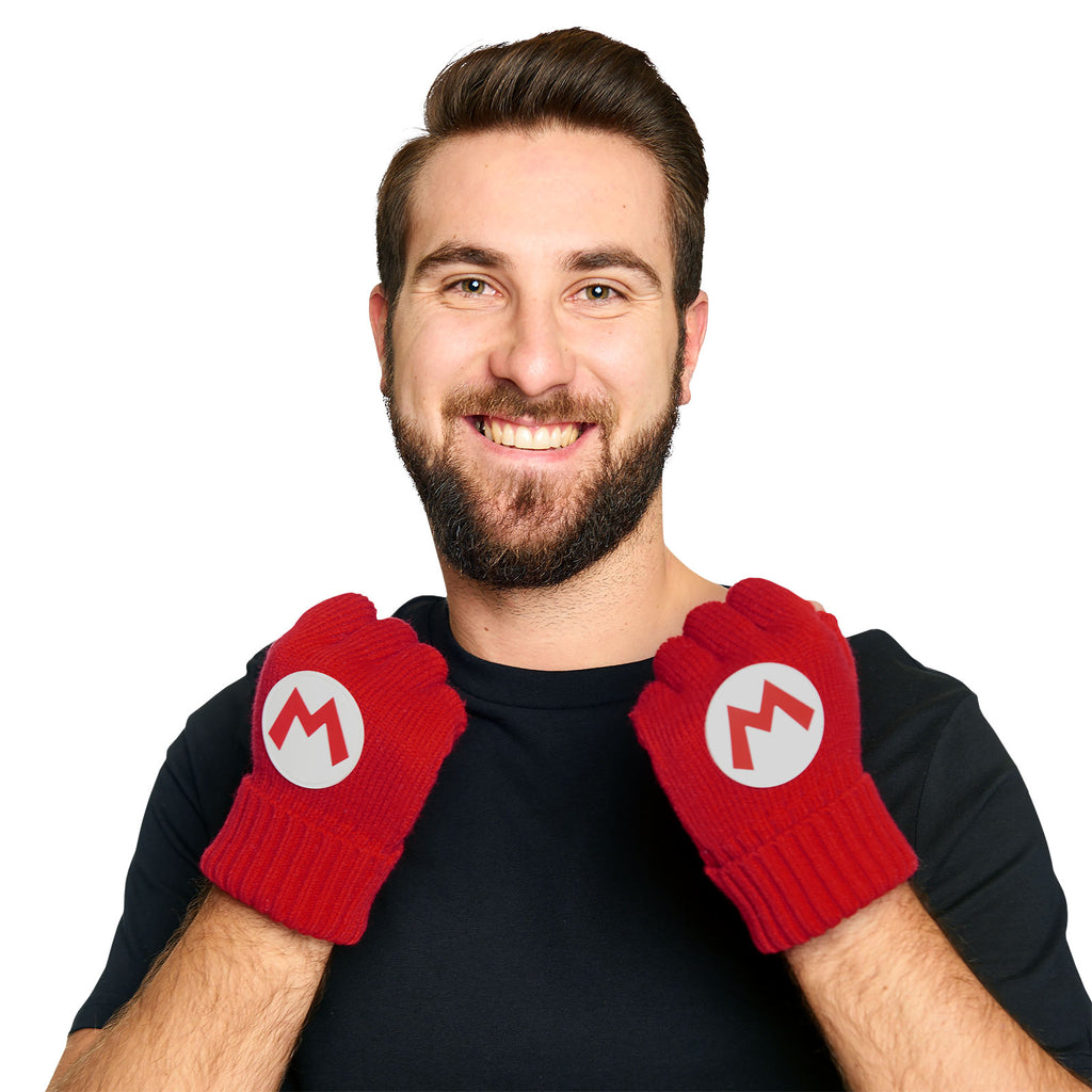 Immagine del prodotto Super Mario - Guanti senza dita con logo rosso