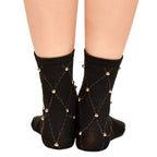 Produktbild Harry Potter - Hogwarts Logo Socken mit Nieten schwarz