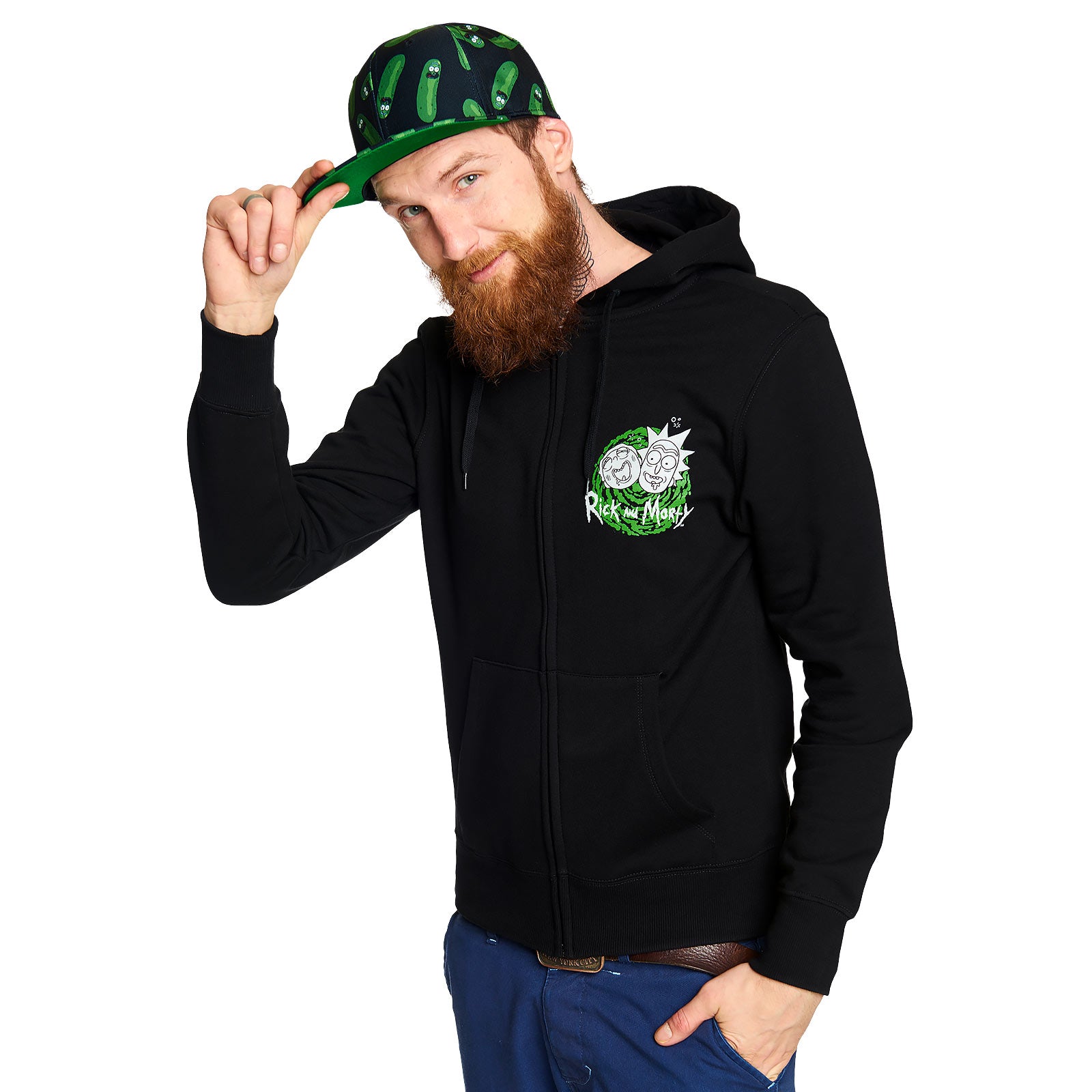 Image produit Rick and Morty - Riggity Wrecked Sweat à Capuche noir