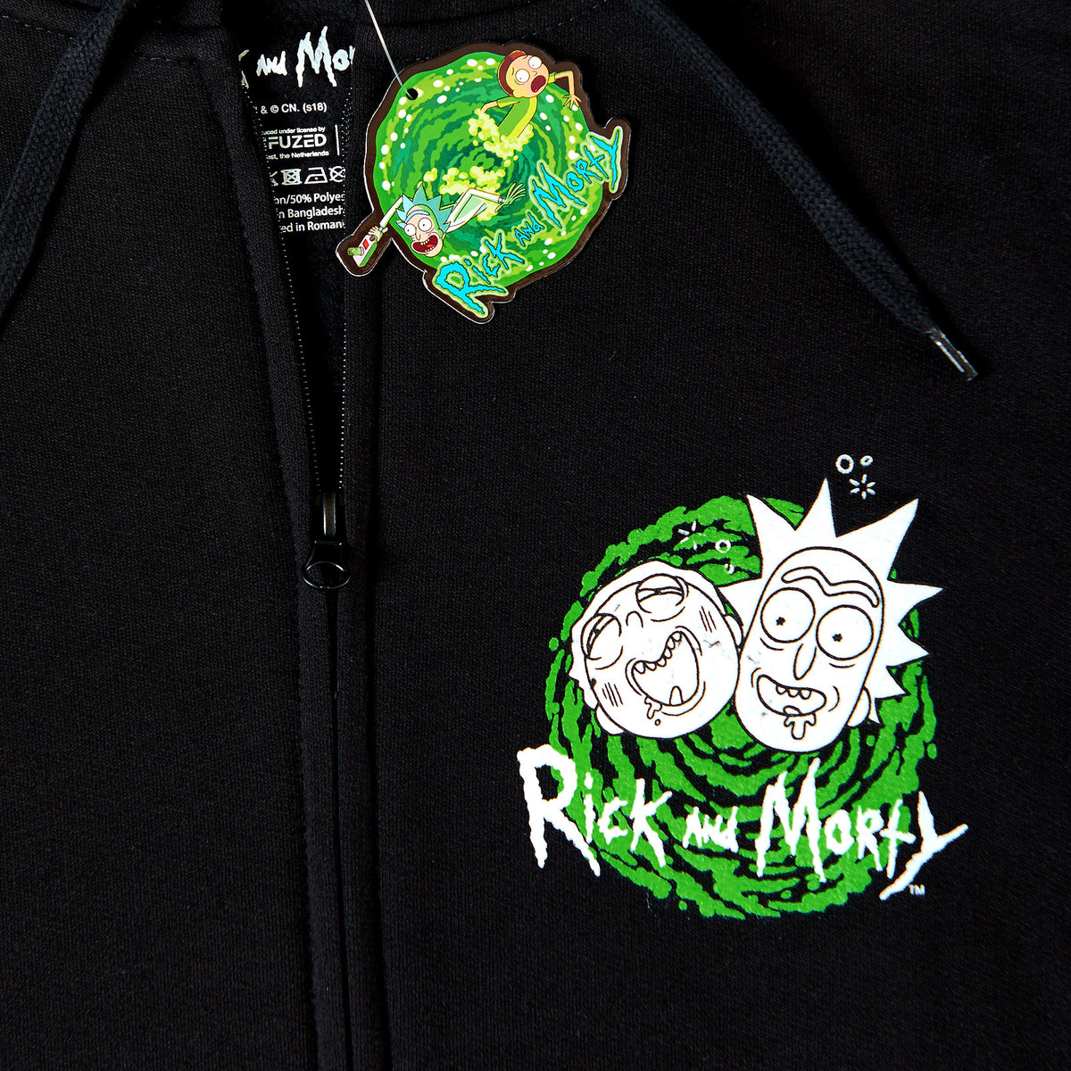 Image produit Rick and Morty - Riggity Wrecked Sweat à Capuche noir