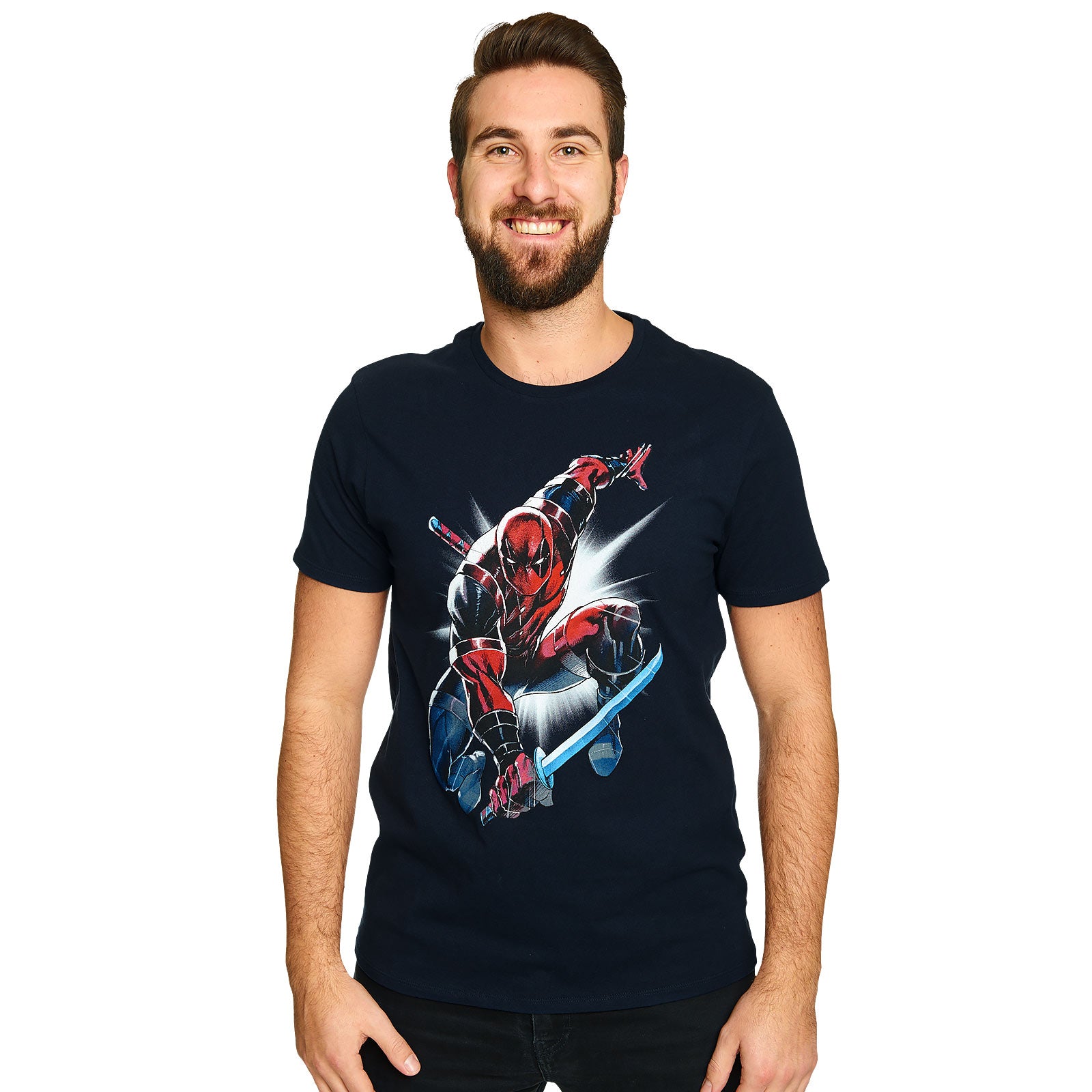 Produktbild Deadpool - Attack T-Shirt blau