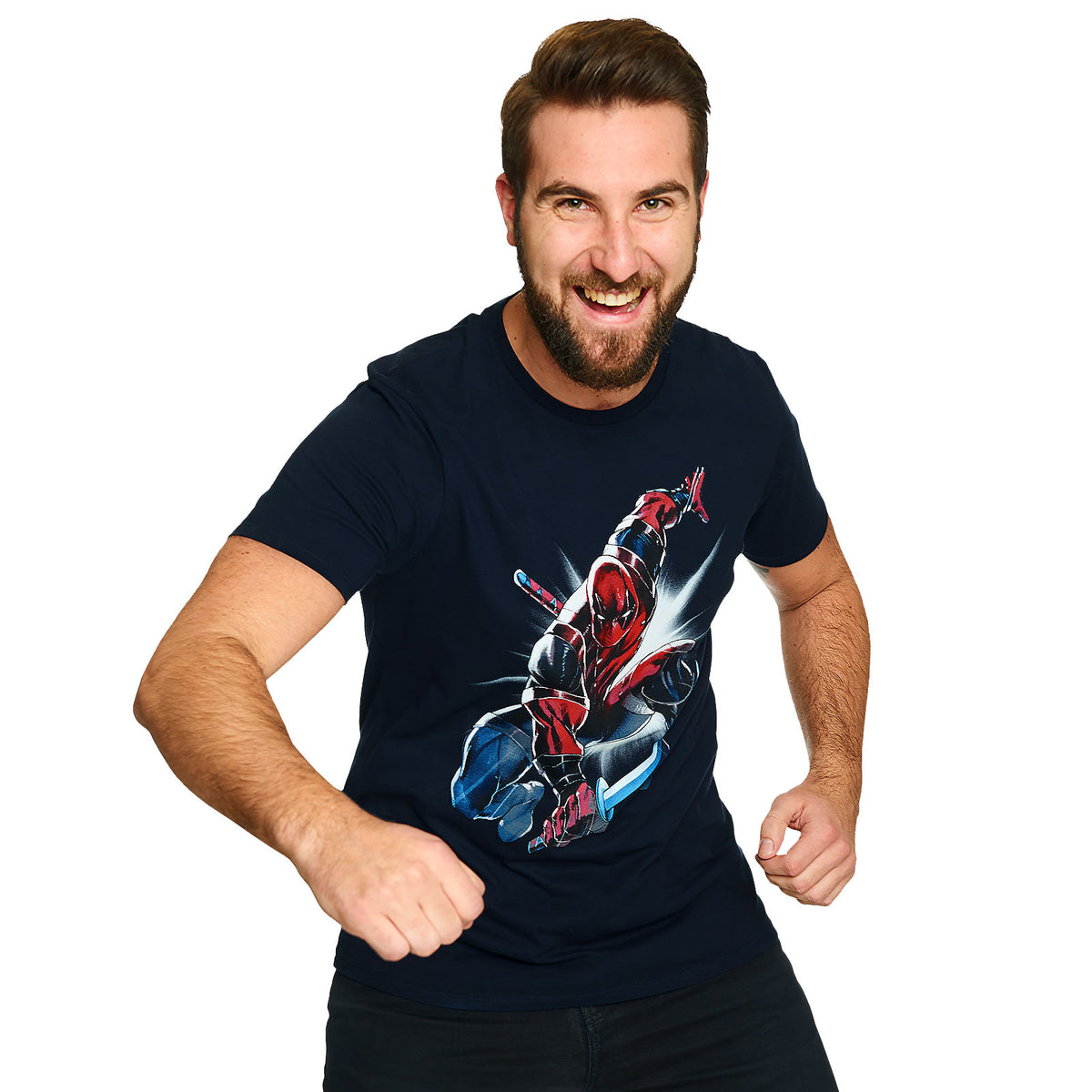 Produktbild Deadpool - Attack T-Shirt blau