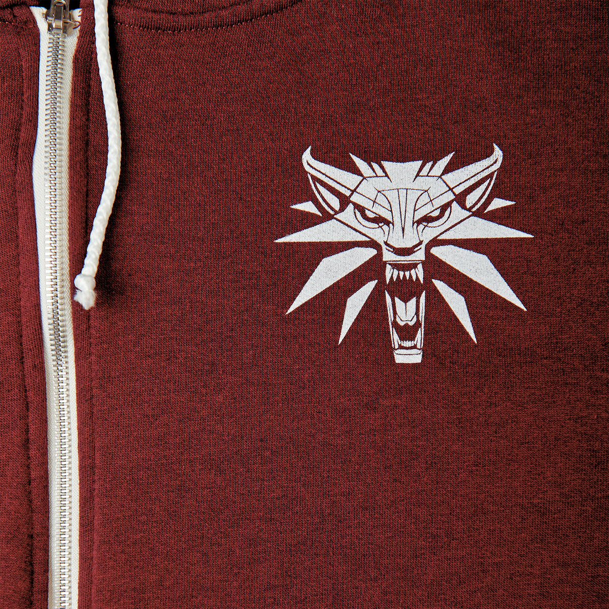 Image produit Witcher - Sweat à capuche avec médaillon de loup rouge