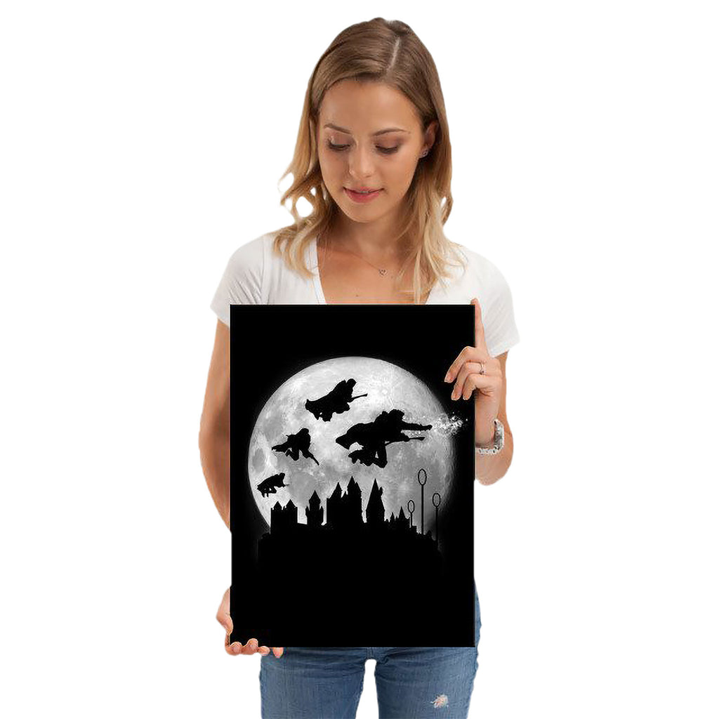 Produktbild Magic Flight at Night Metall Poster für Harry Potter Fans
