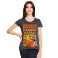 Image produit Le Roi Lion - T-shirt Femme Sans Soucis Gris