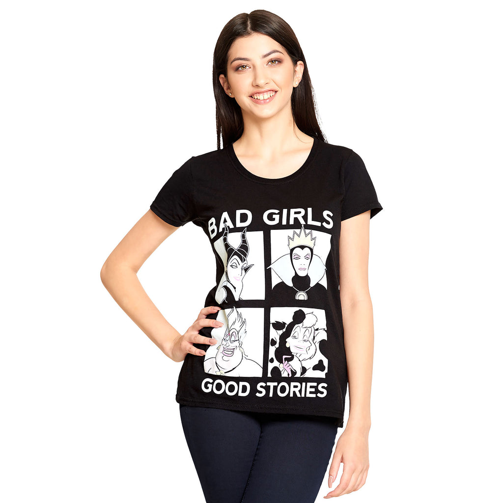 Image produit Disney - Villains Bad Girls T-Shirt Femme Loose Fit Noir