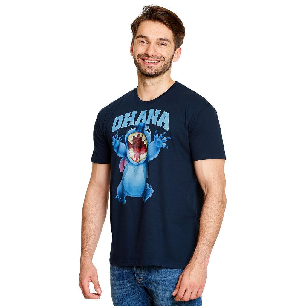 Image produit Lilo & Stitch - T-shirt Ohana bleu