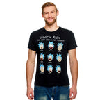 Image produit Rick et Morty - T-shirt Emotions de Rick noir