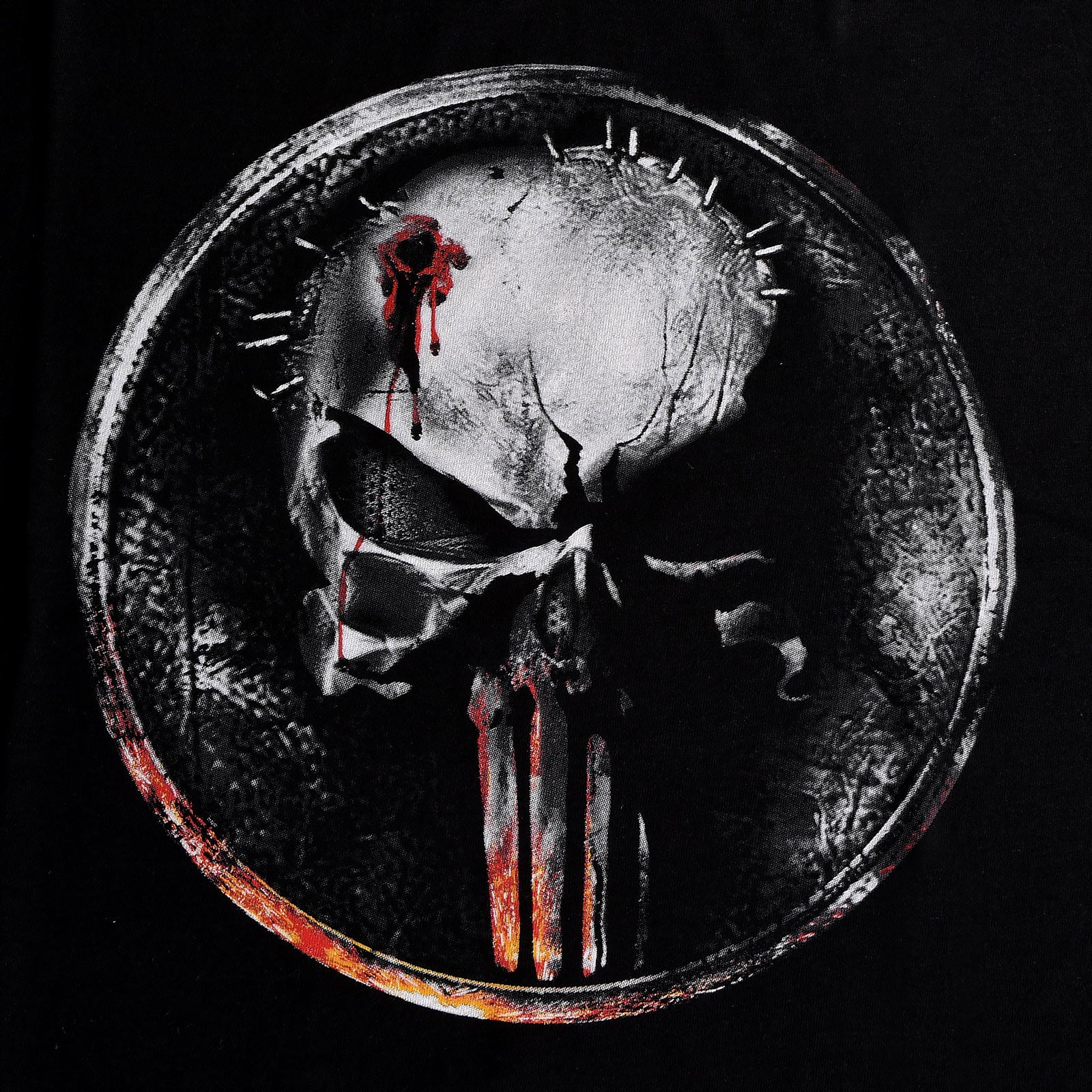 Image produit Punisher - T-shirt noir avec logo sanglant