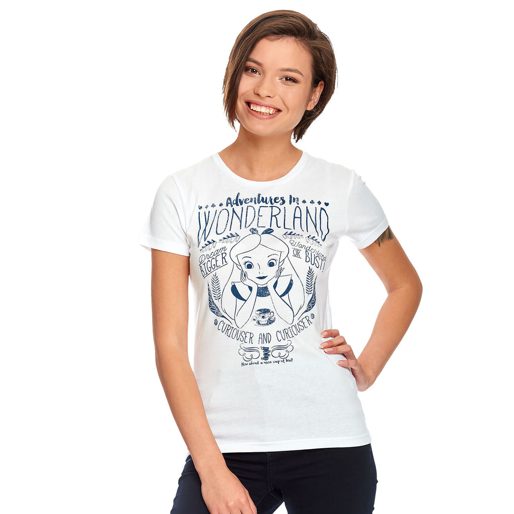 Produktbild Alice im Wunderland - Adventures in Wonderland T-Shirt Damen weiß