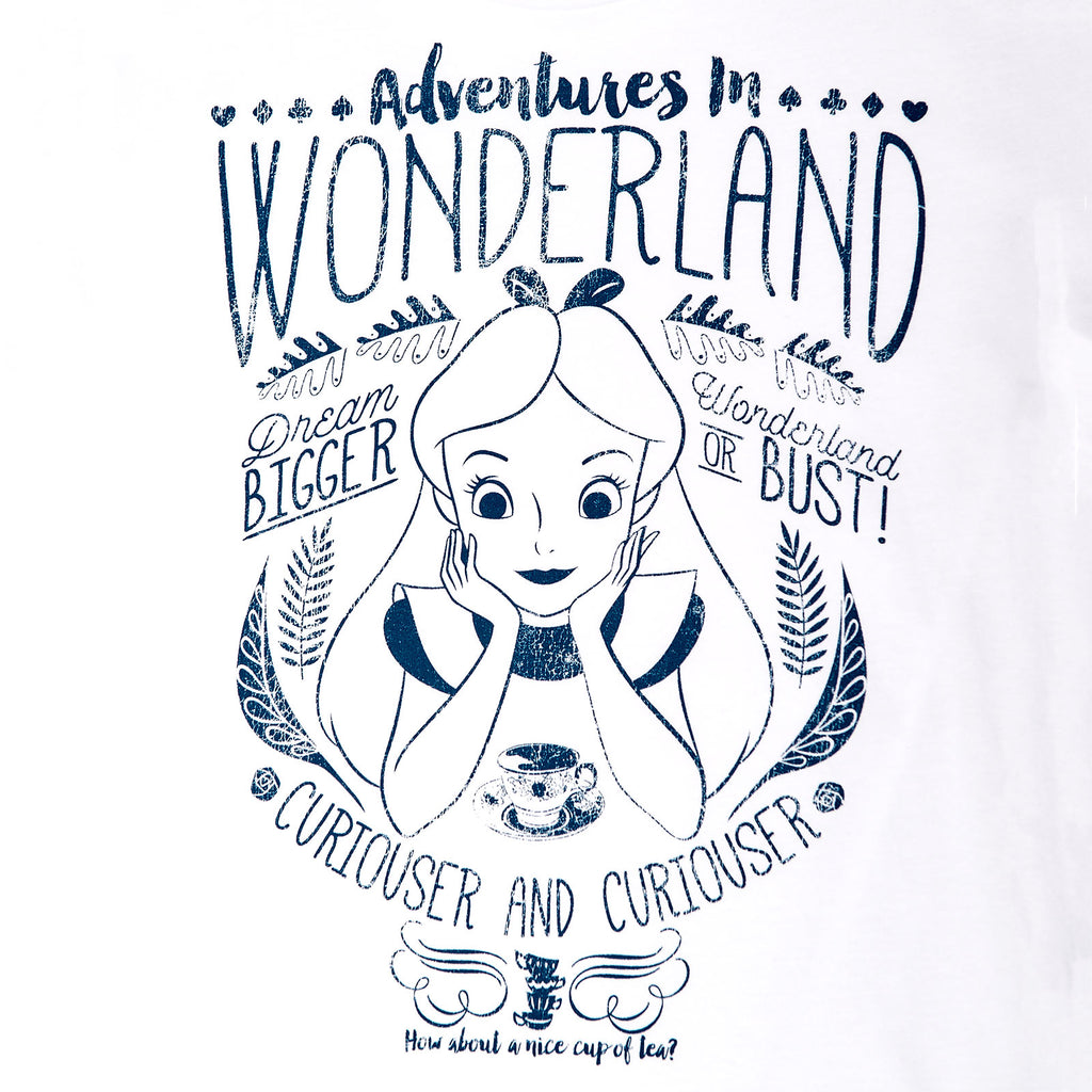 Produktbild Alice im Wunderland - Adventures in Wonderland T-Shirt Damen weiß