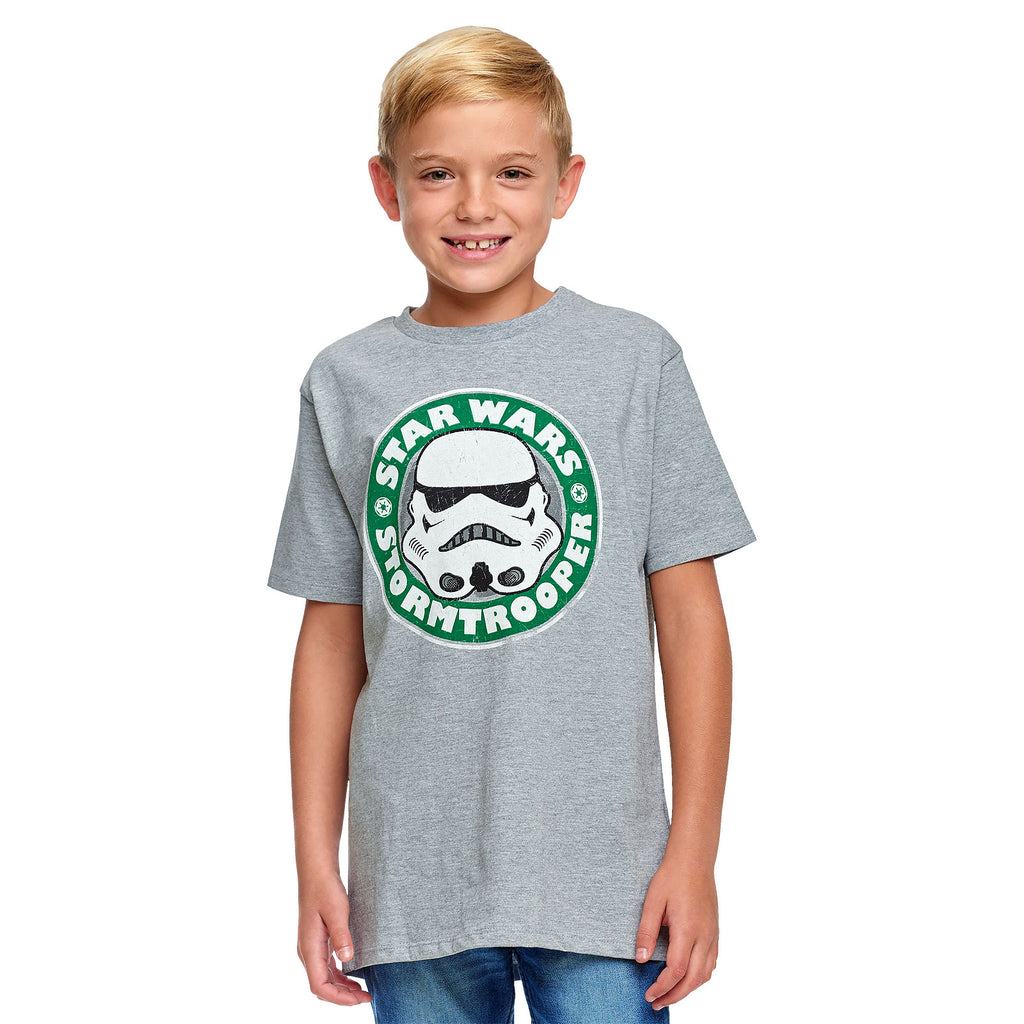 Produktbild Star Wars - Stormtrooper Emblem T-Shirt Kinder grau