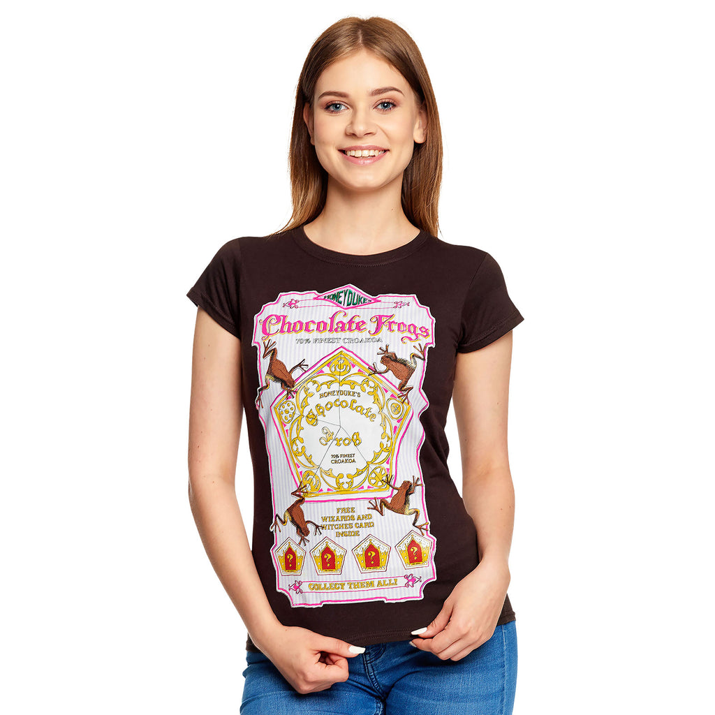 Immagine del prodotto Harry Potter - T-shirt da donna Honeydukes Chocolate Frog marrone