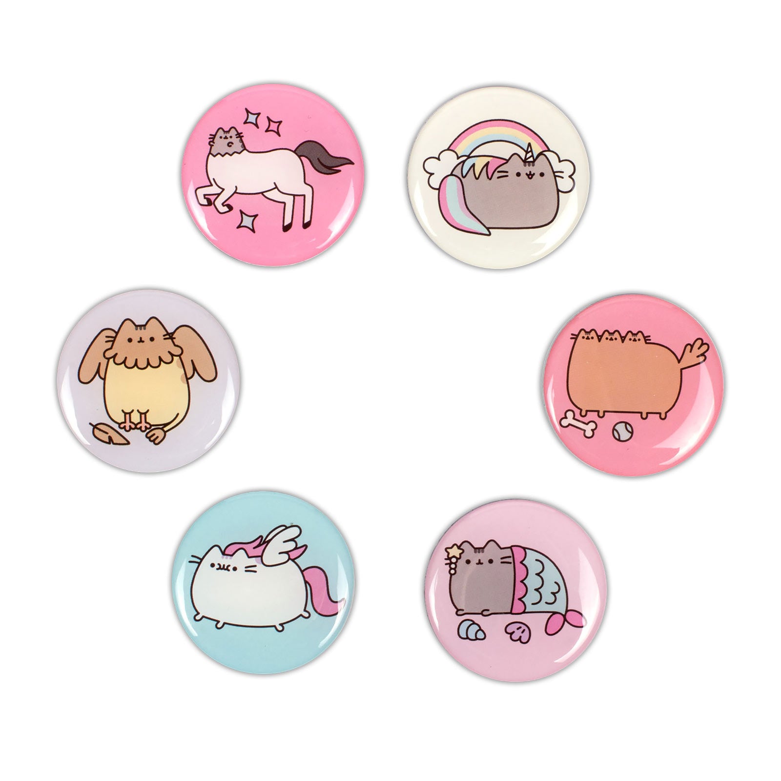Immagine del prodotto Pusheen - Set di 6 magneti a bottone