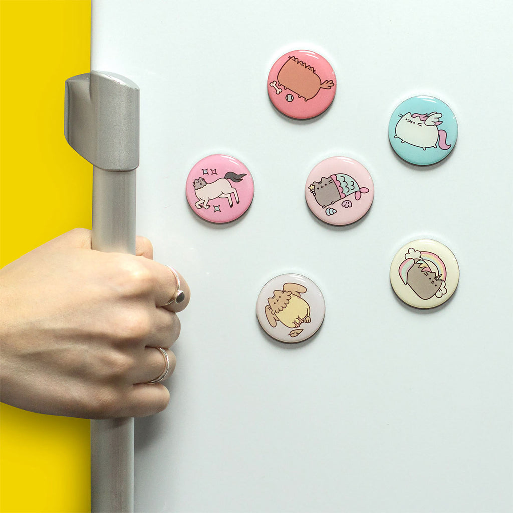 Immagine del prodotto Pusheen - Set di 6 magneti a bottone