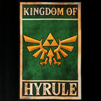Immagine del prodotto Zelda - Regno di Hyrule T-shirt nera da propaganda