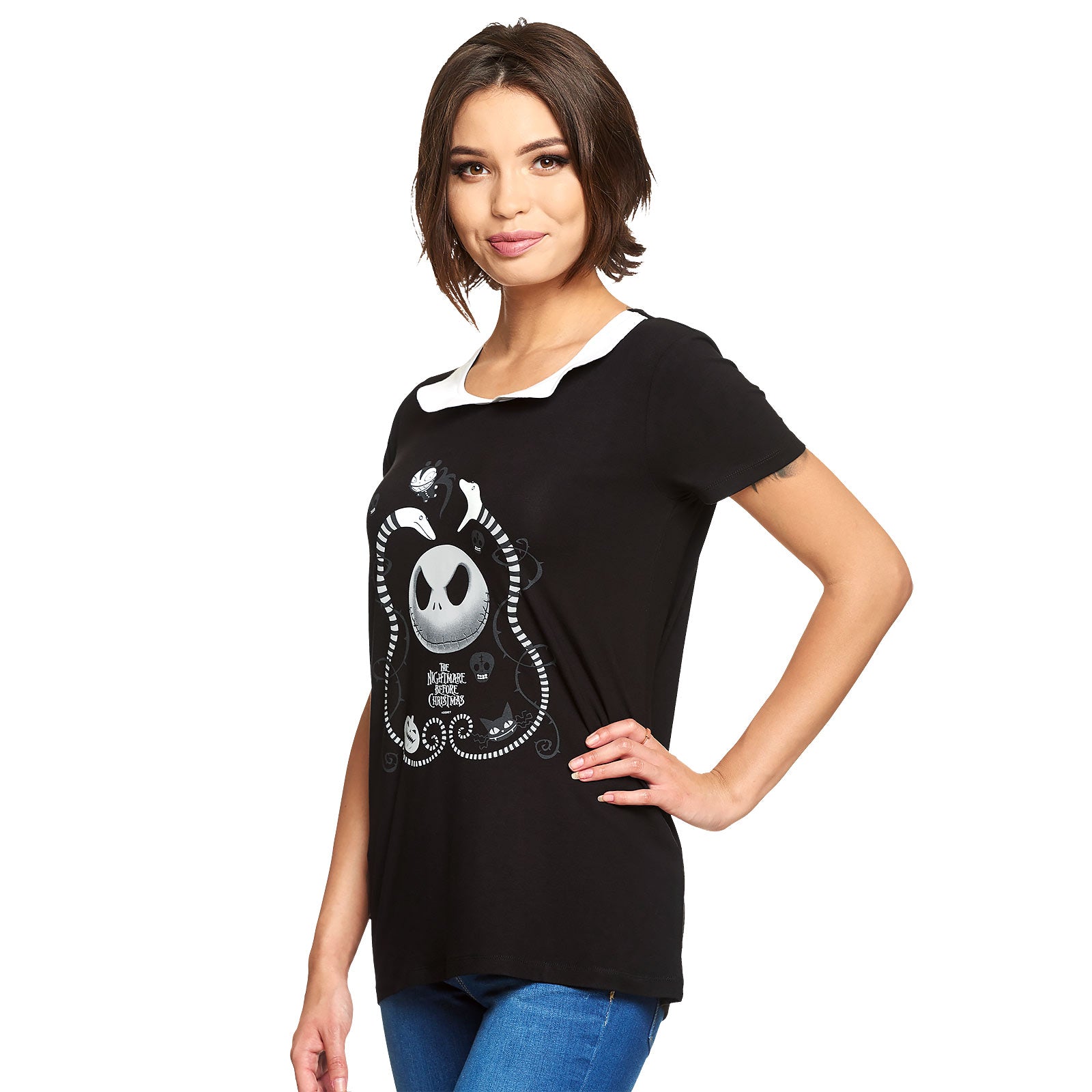 Produktbild Nightmare Before Christmas - Snakes & Skull T-Shirt Damen