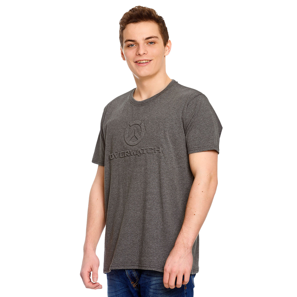 Image produit Overwatch - T-shirt logo 3D gris