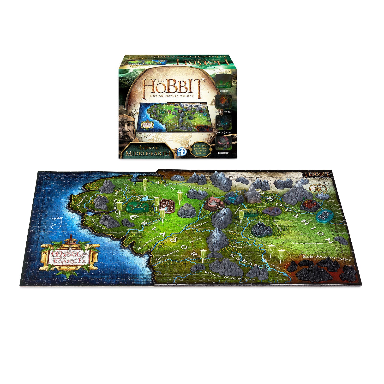 Produktbild Der Herr der Ringe - Karte von Mittelerde 4D Puzzle