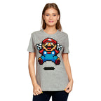 Product image Super Mario - Jump Pixel Women's T-Shirt grey
