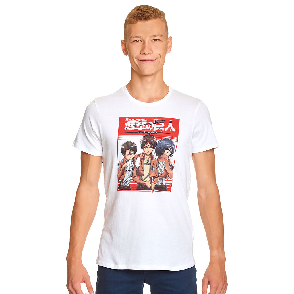 Produktbild Attack on Titan - Survey Corps Trio T-Shirt weiß