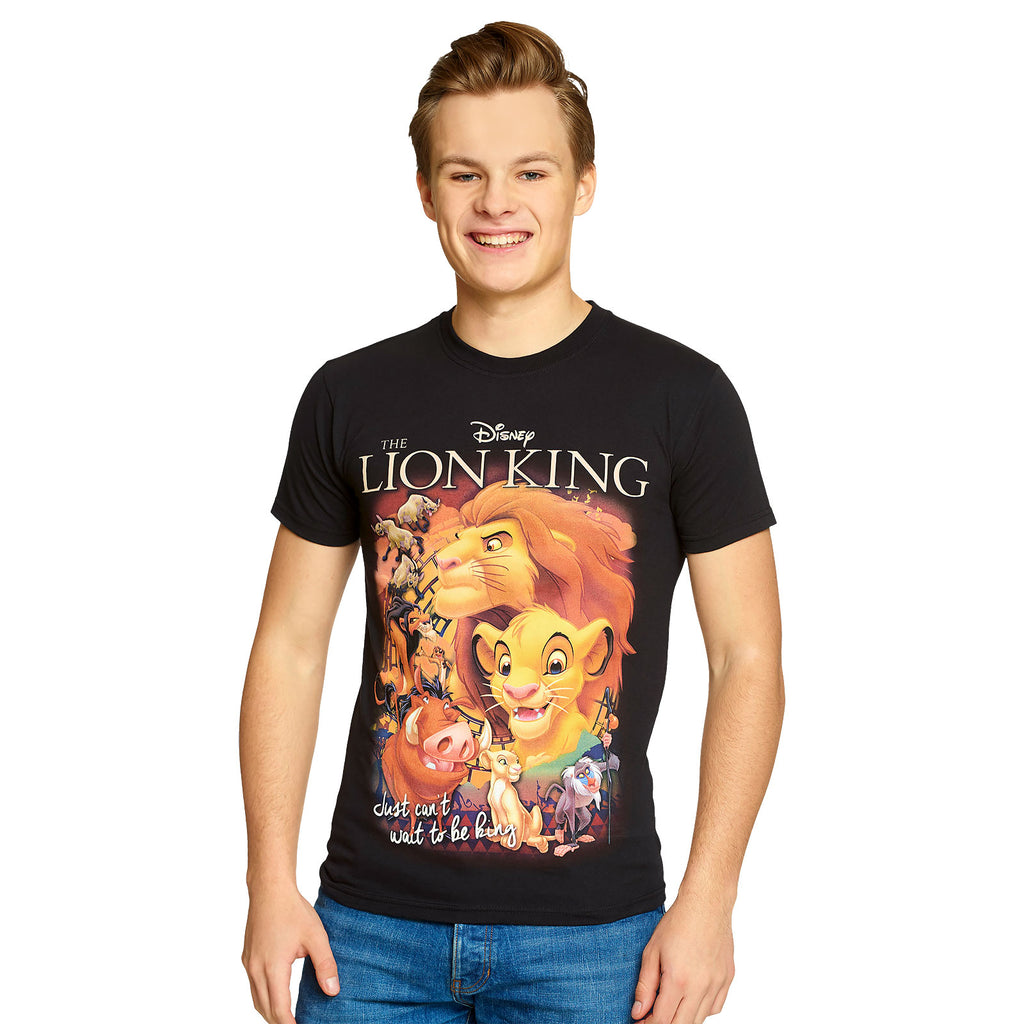 Image produit Le Roi Lion - T-shirt Poster Noir