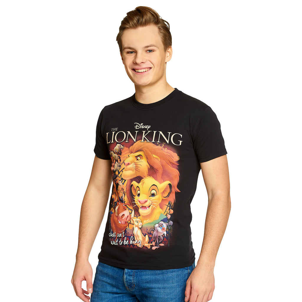 Image produit Le Roi Lion - T-shirt Poster Noir