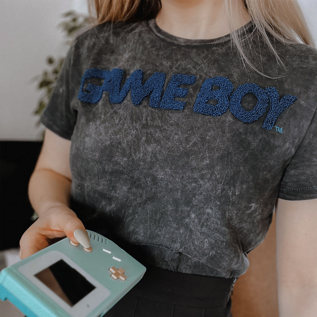 Image produit Nintendo - T-Shirt Logo Game Boy gris