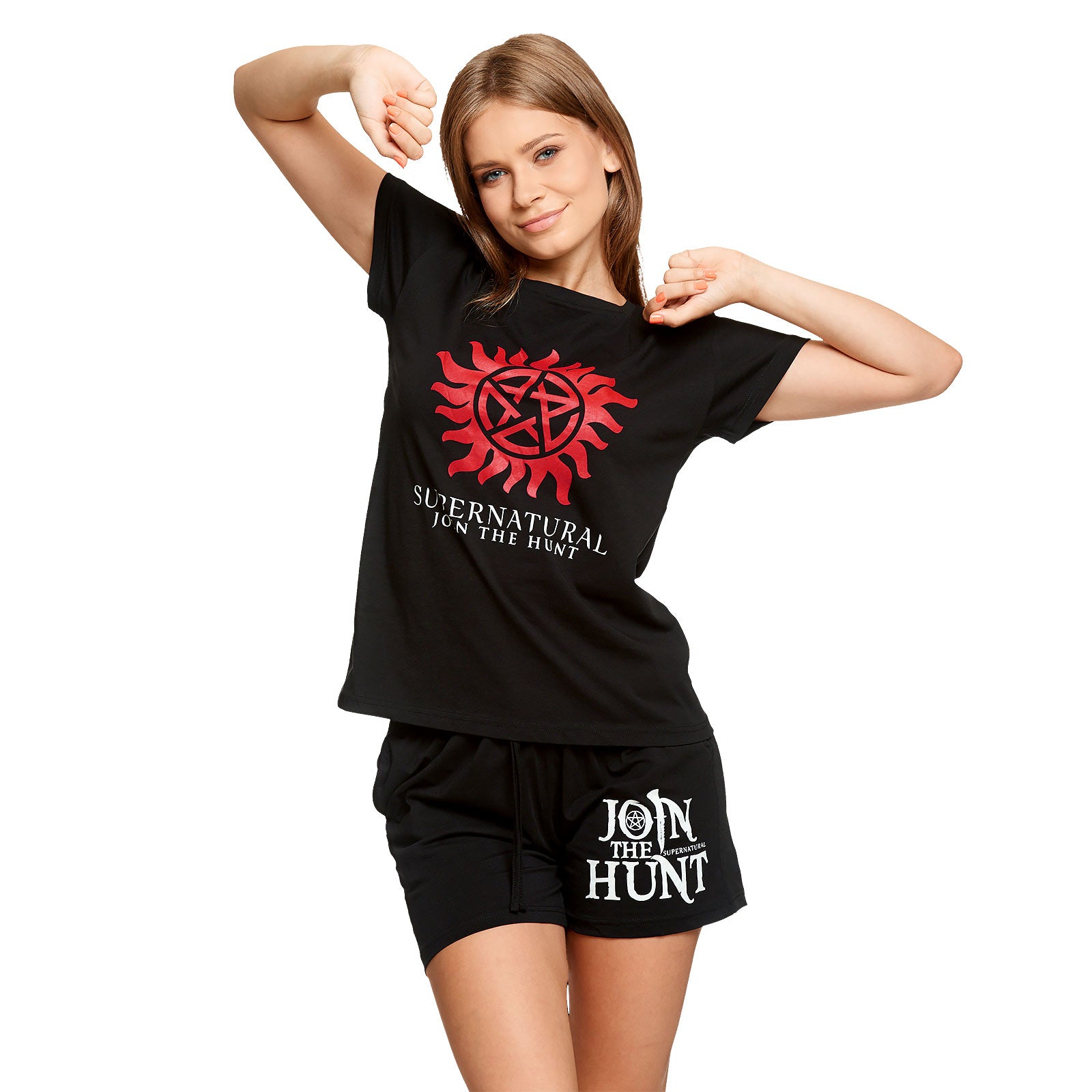 Image produit Supernatural - Pyjama court pour femmes avec symbole anti-possession