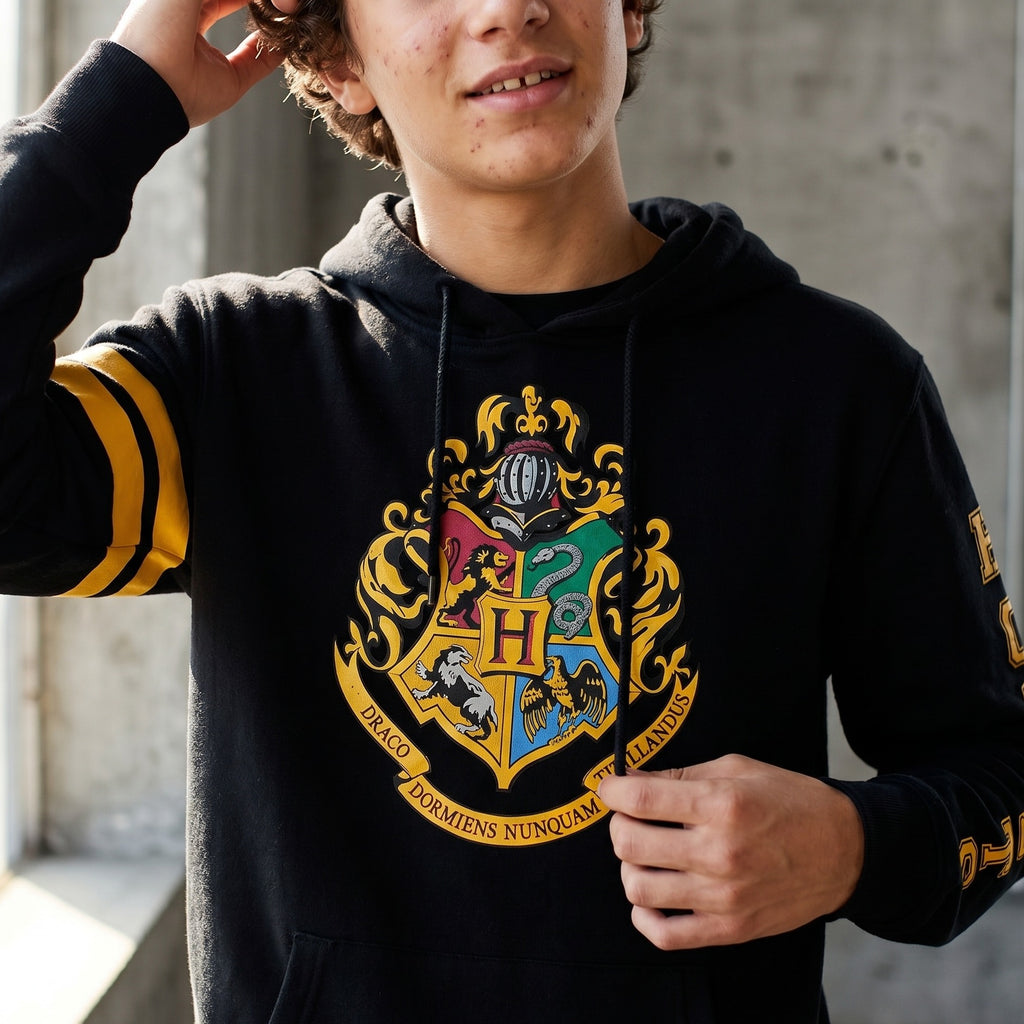 Image produit Harry Potter - Sweat à capuche avec blason de Poudlard