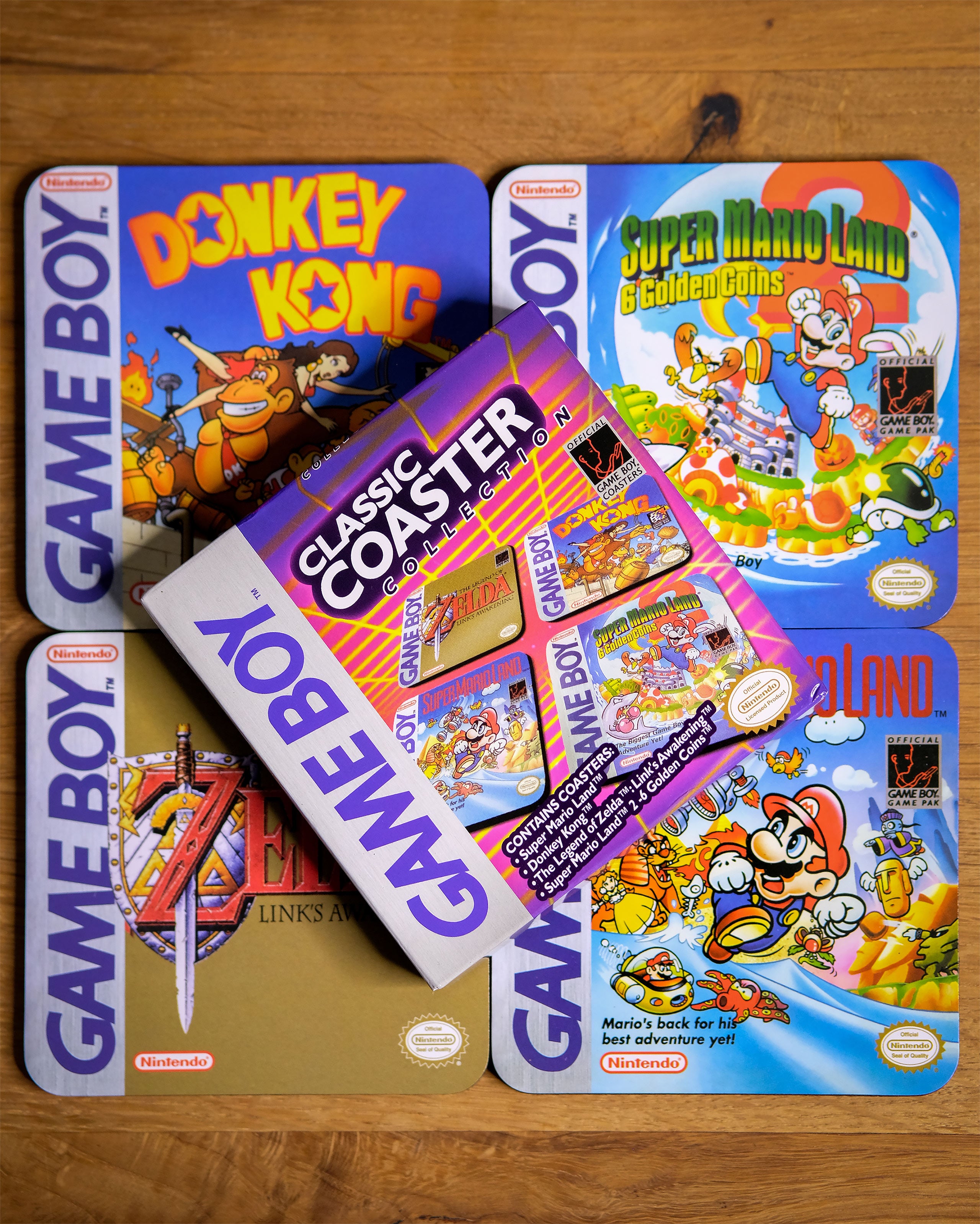 Produktbild Nintendo - Game Boy Classic Games Untersetzer 4er Set