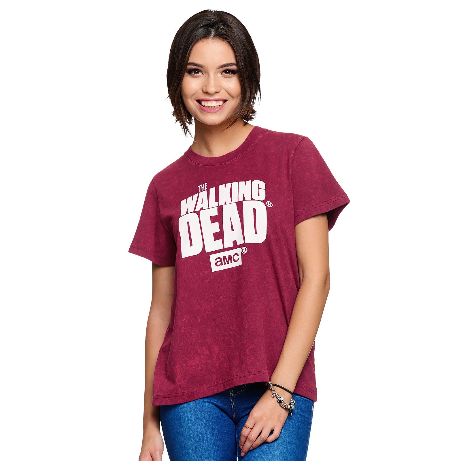 Image produit Walking Dead - T-shirt Logo Femme rouge