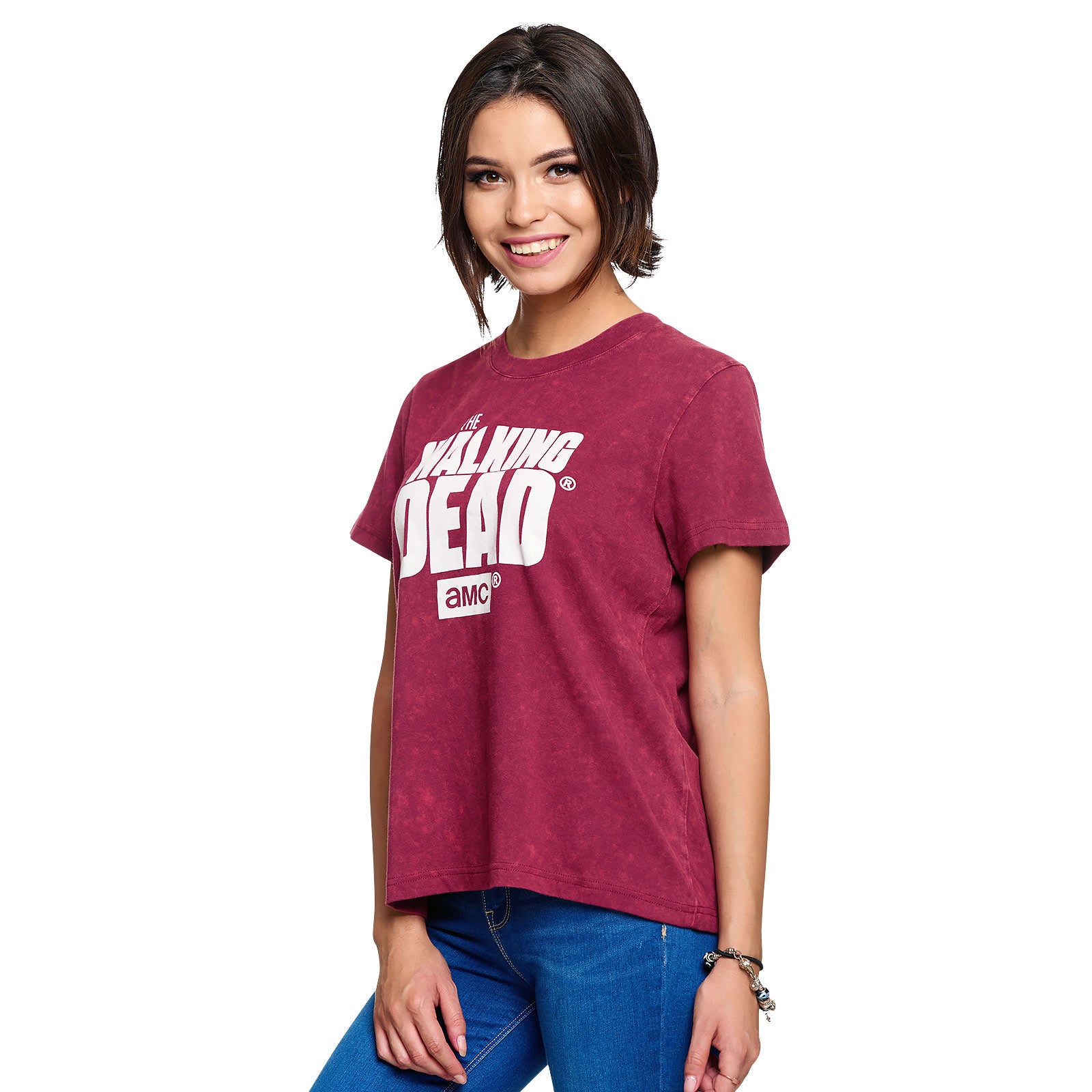 Image produit Walking Dead - T-shirt Logo Femme rouge
