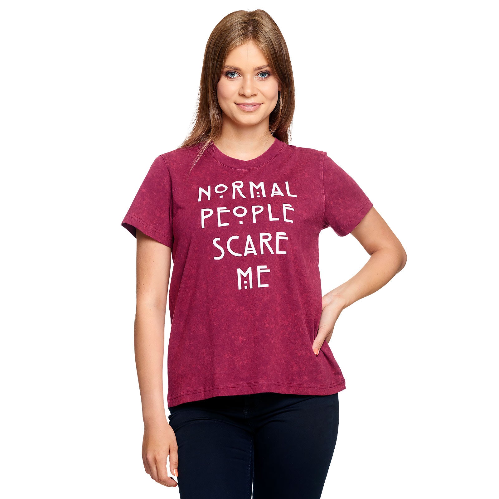 Image produit American Horror Story - Normal People Scare Me T-Shirt Femme Rouge