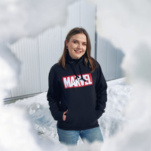 Image produit Marvel - Sweat à capuche Logo noir