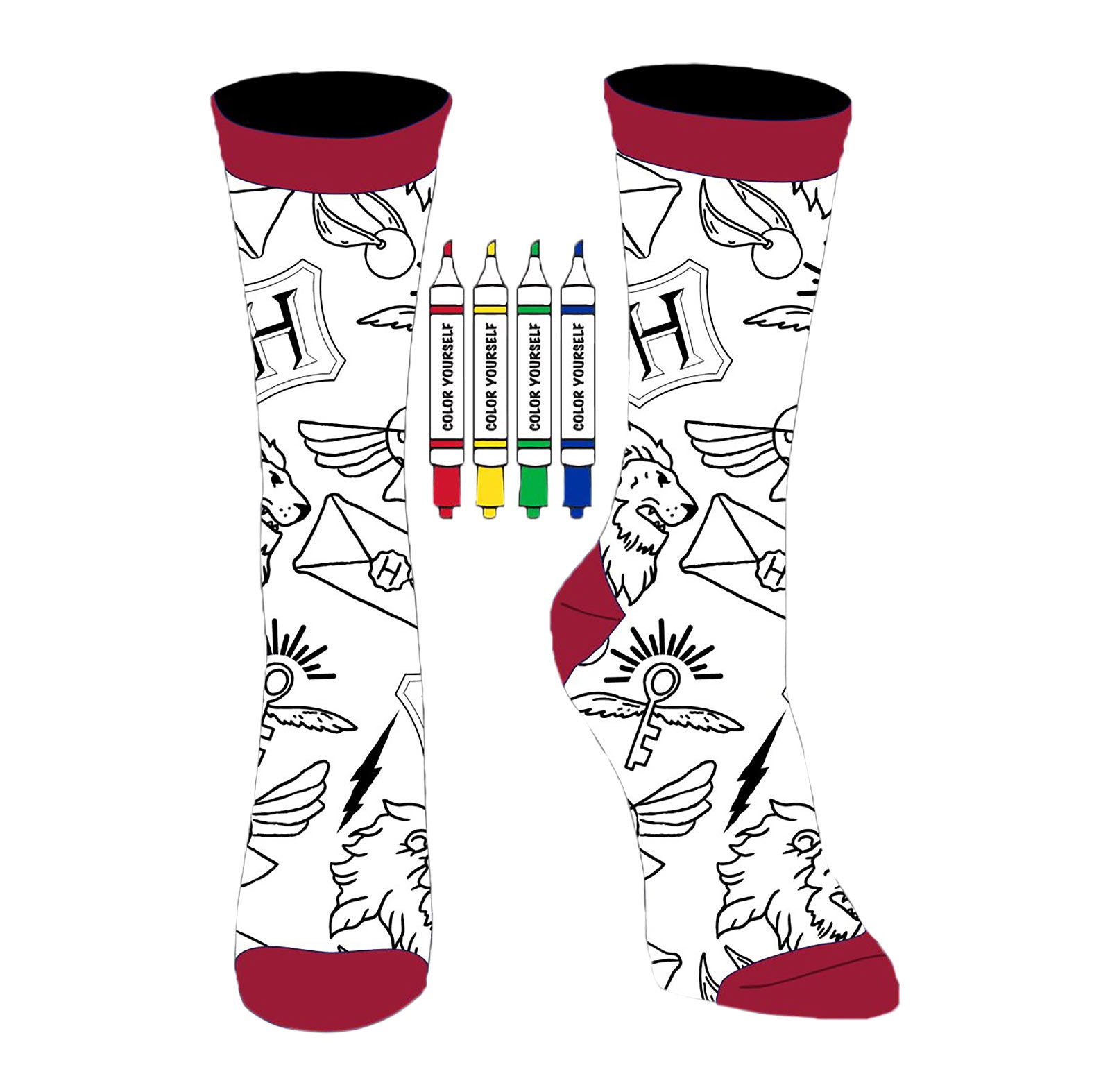 Image produit Harry Potter - Chaussettes à dessiner soi-même