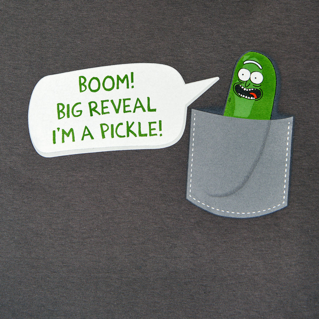 Produktbild Rick and Morty - Pocket Pickle Rick T-Shirt grau