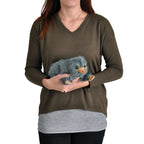 Image produit Figurine en peluche Bébé Niffleur 22 cm gris - Animaux fantastiques