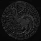 Immagine del prodotto Game of Thrones - T-shirt nera con logo 3D Targaryen Oscuro