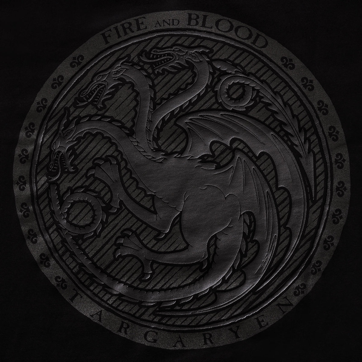 Image produit Game of Thrones - T-shirt noir avec logo 3D Dark Targaryen