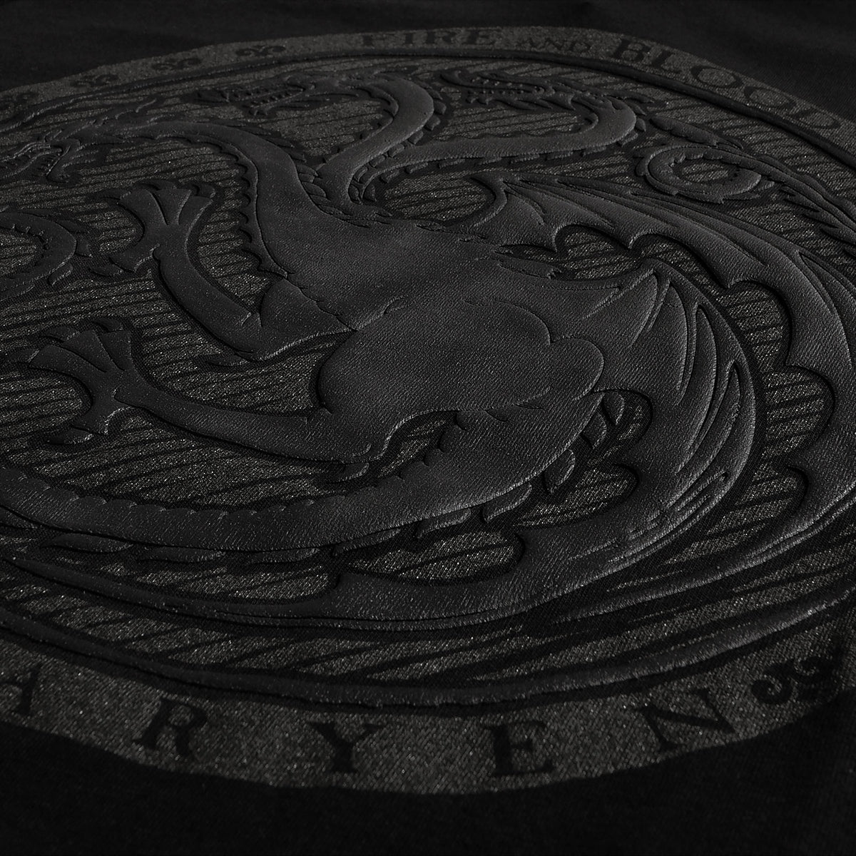 Image produit Game of Thrones - T-shirt noir avec logo 3D Dark Targaryen