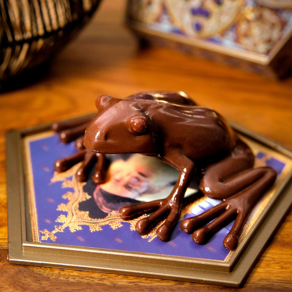 Produktbild Schokofrosch Figur mit Sammelkarte - Harry Potter Replik