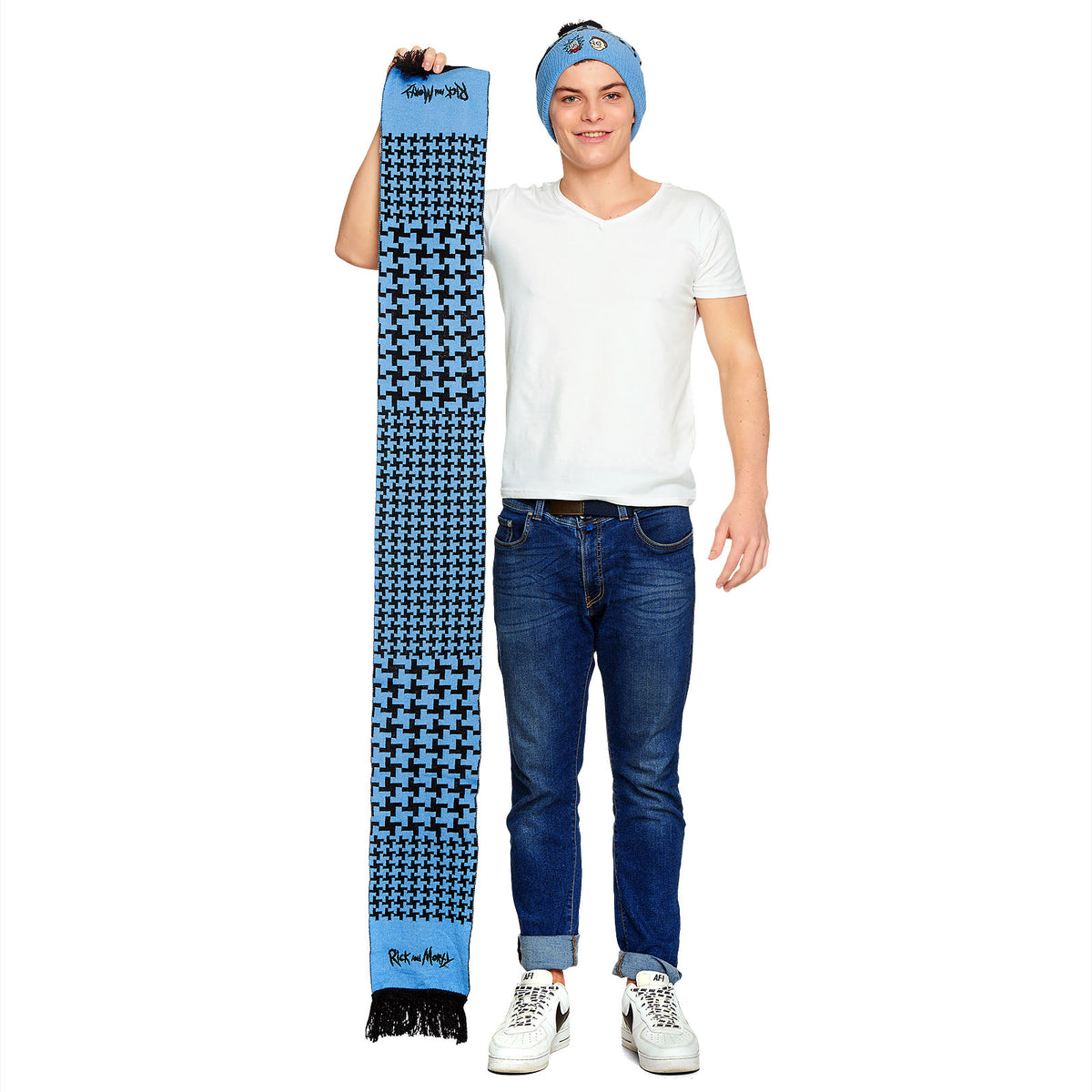 Produktbild Rick and Morty Mütze und Schal Set