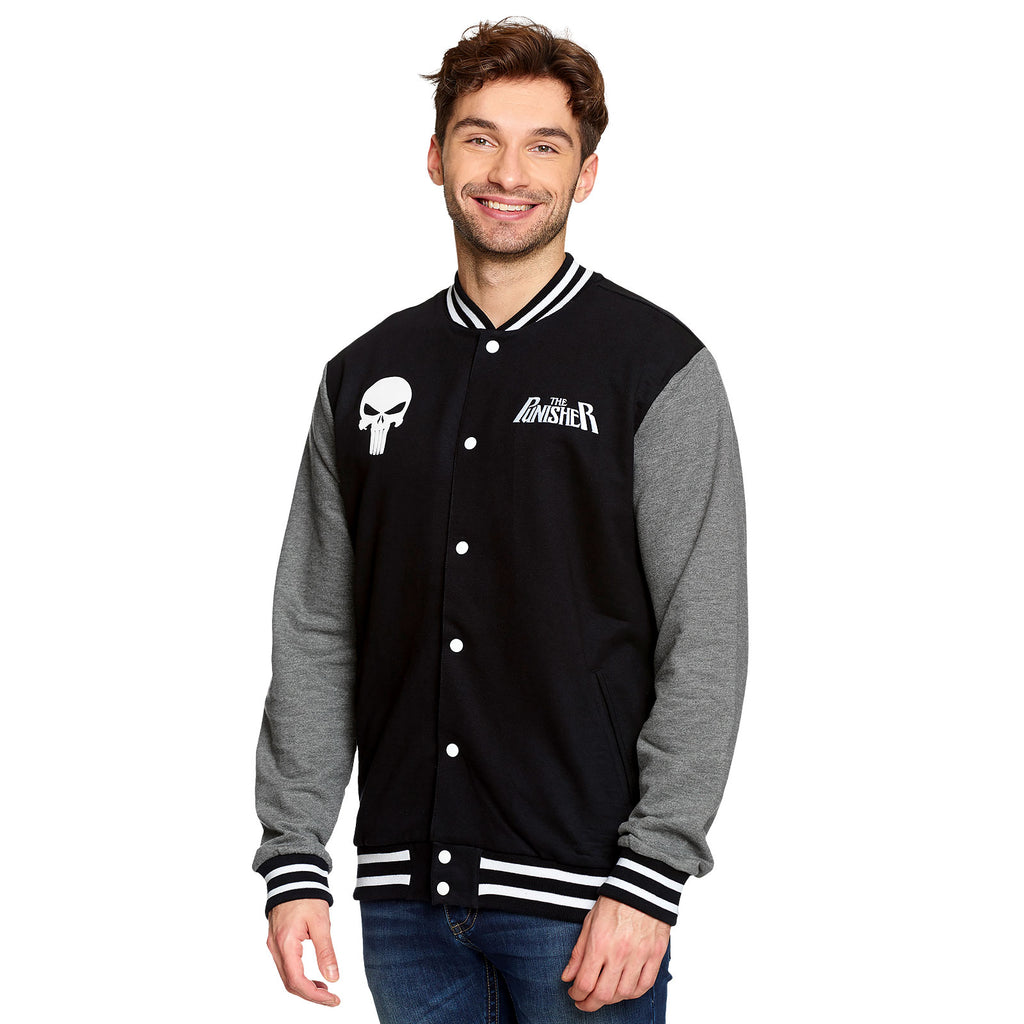 Image produit Punisher - Veste de collège Skull noir-gris
