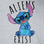 Immagine del prodotto Lilo & Stitch - Aliens Exists T-Shirt donna grigia