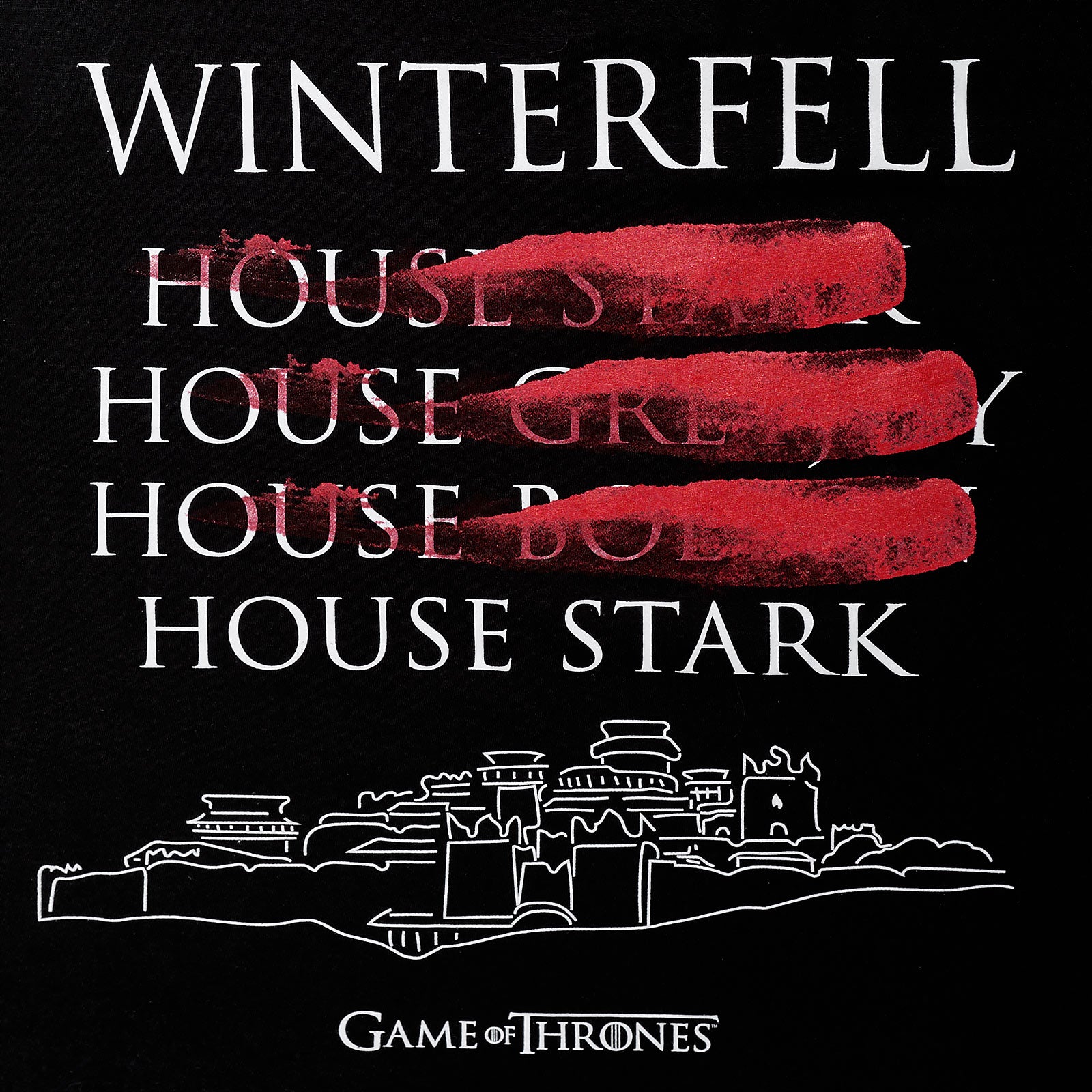 Immagine del prodotto Game of Thrones - T-shirt nera dei governatori di Winterfell
