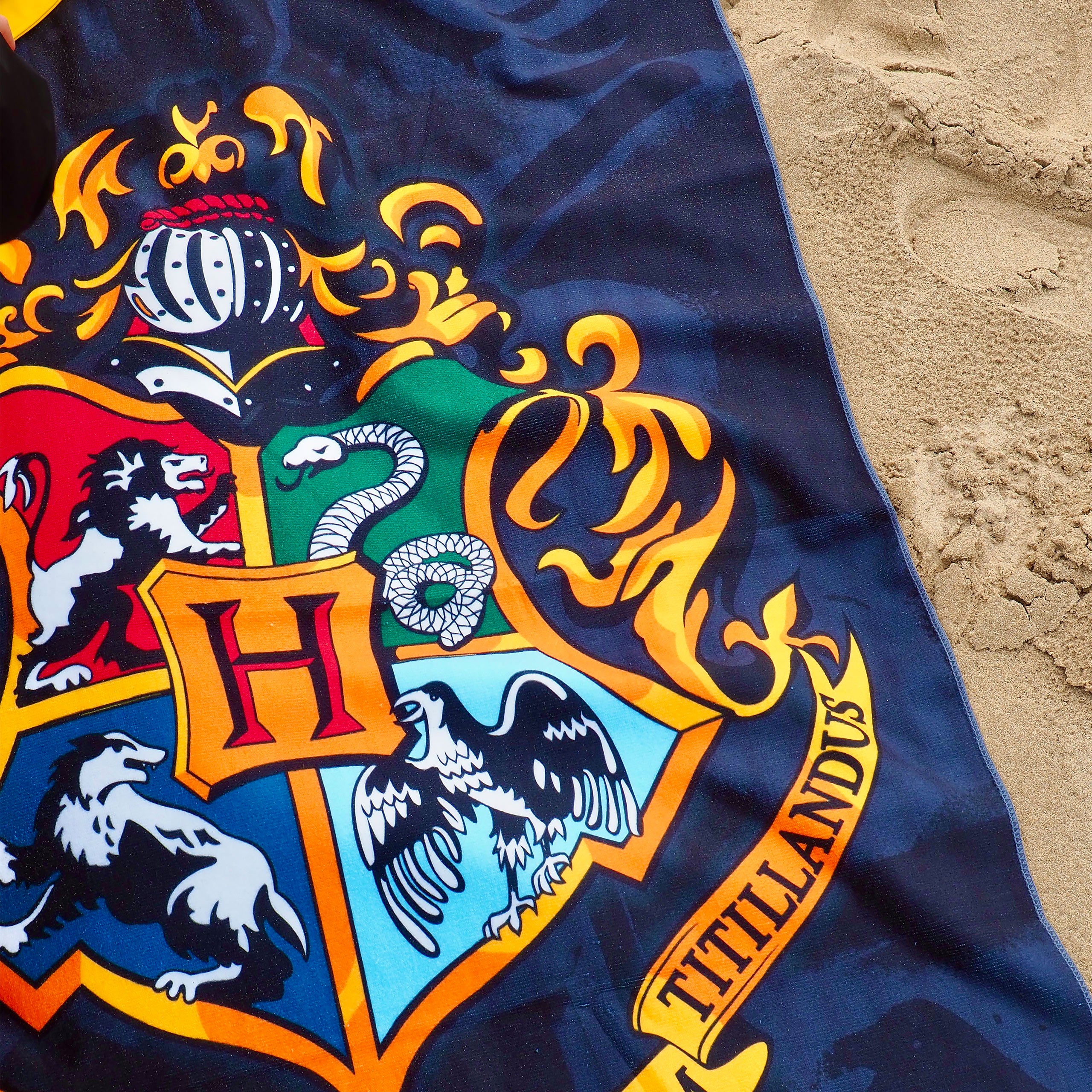Produktbild Harry Potter - Hogwarts Wappen Strandtuch