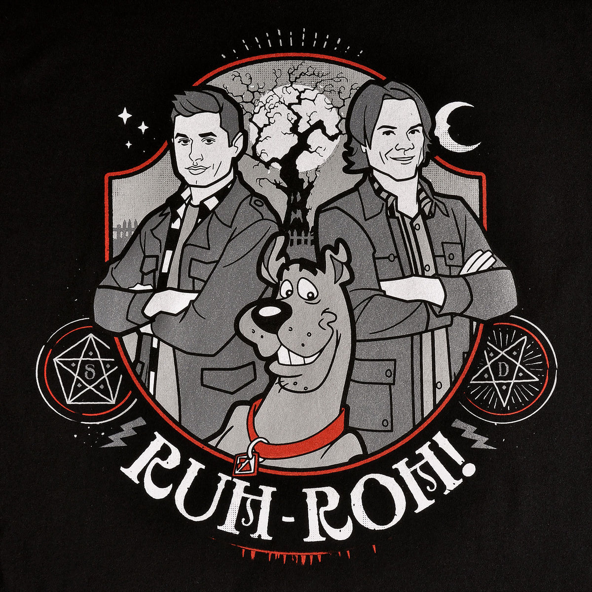 Produktbild Supernatural - Scoobynatural Ruh-roh! T-Shirt schwarz