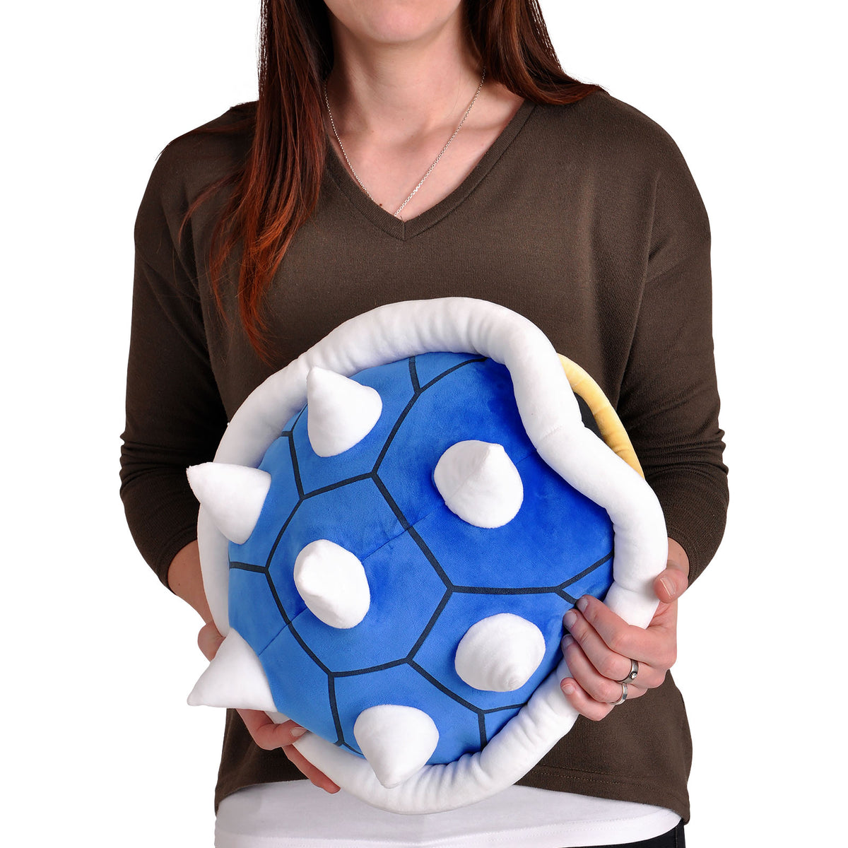 Image produit Super Mario - Figurine en peluche Coquille Épineuse Bleue XL