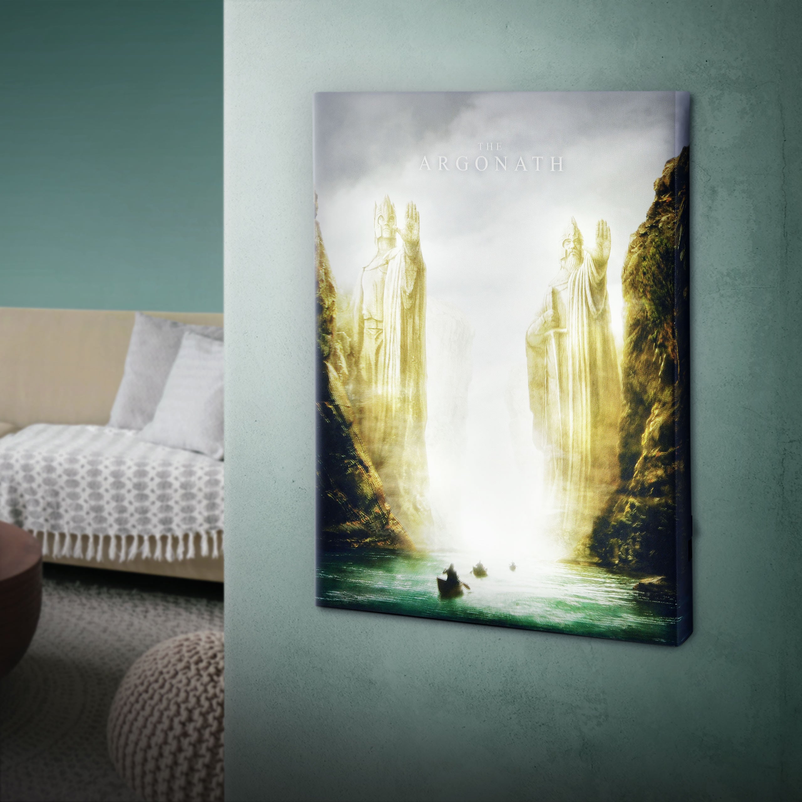 Image produit Le Seigneur des Anneaux - Image murale Argonath avec lumière